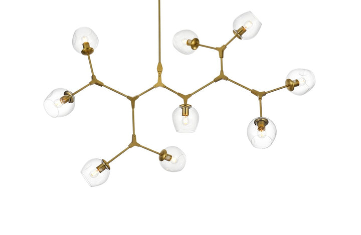 60 Inch Chandelier In Brass