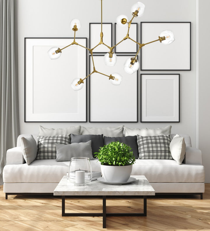 60 Inch Chandelier In Brass
