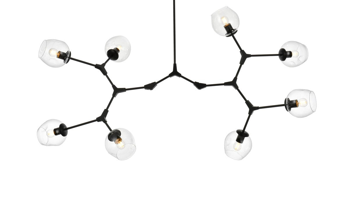 61 Inch Chandelier In Black
