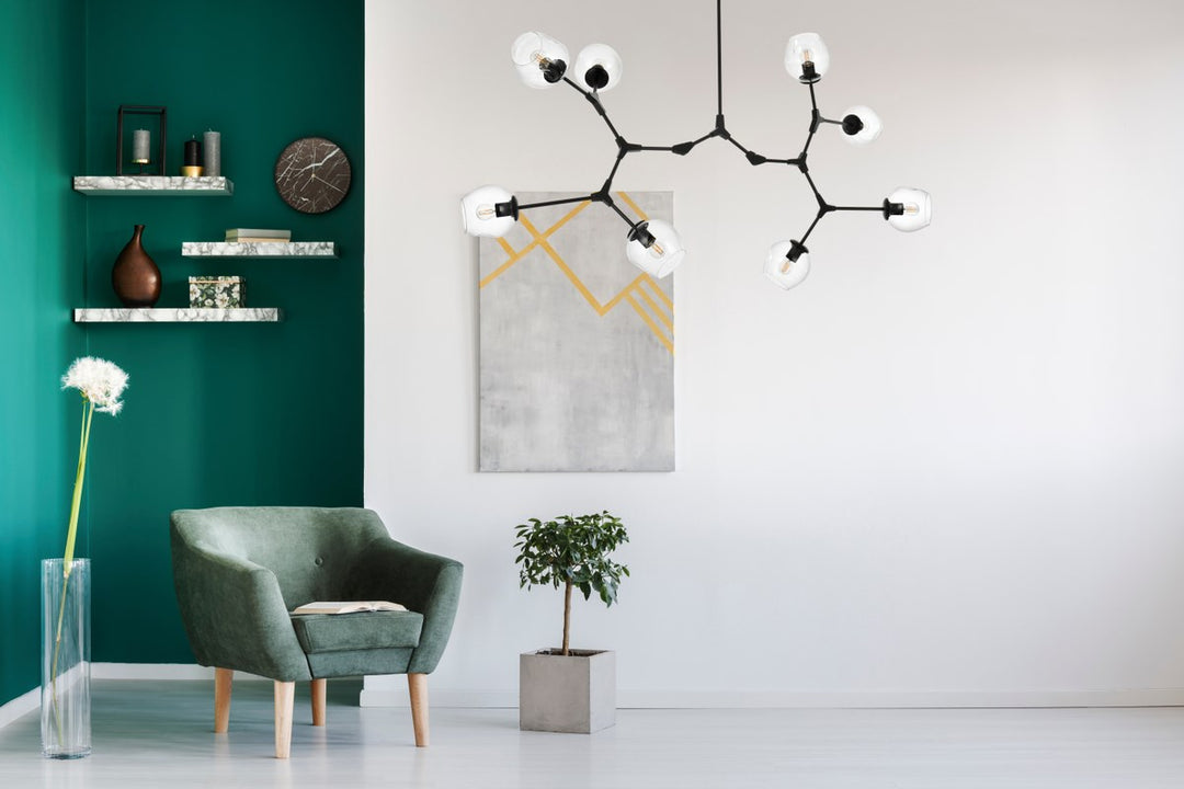 61 Inch Chandelier In Black
