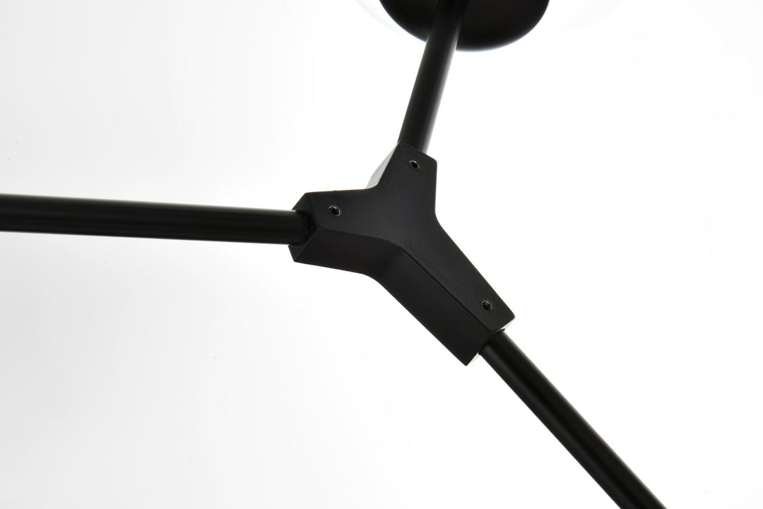 61 Inch Chandelier In Black