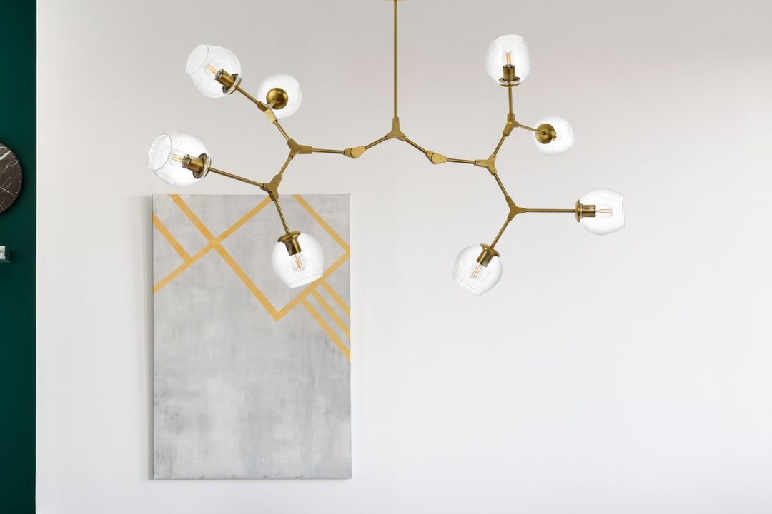 61 Inch Chandelier In Brass