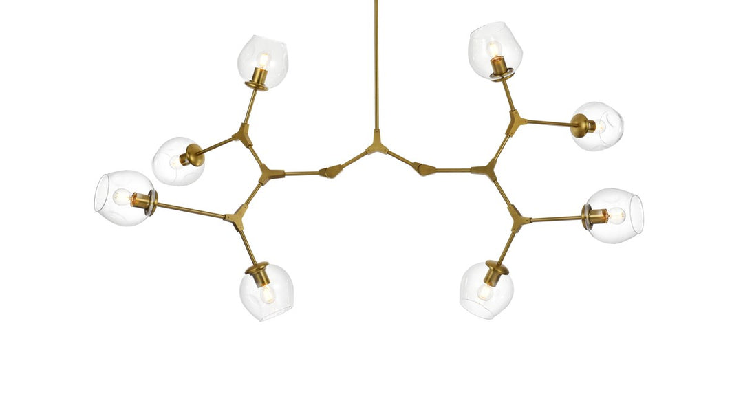 61 Inch Chandelier In Brass
