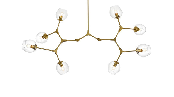 61 Inch Chandelier In Brass