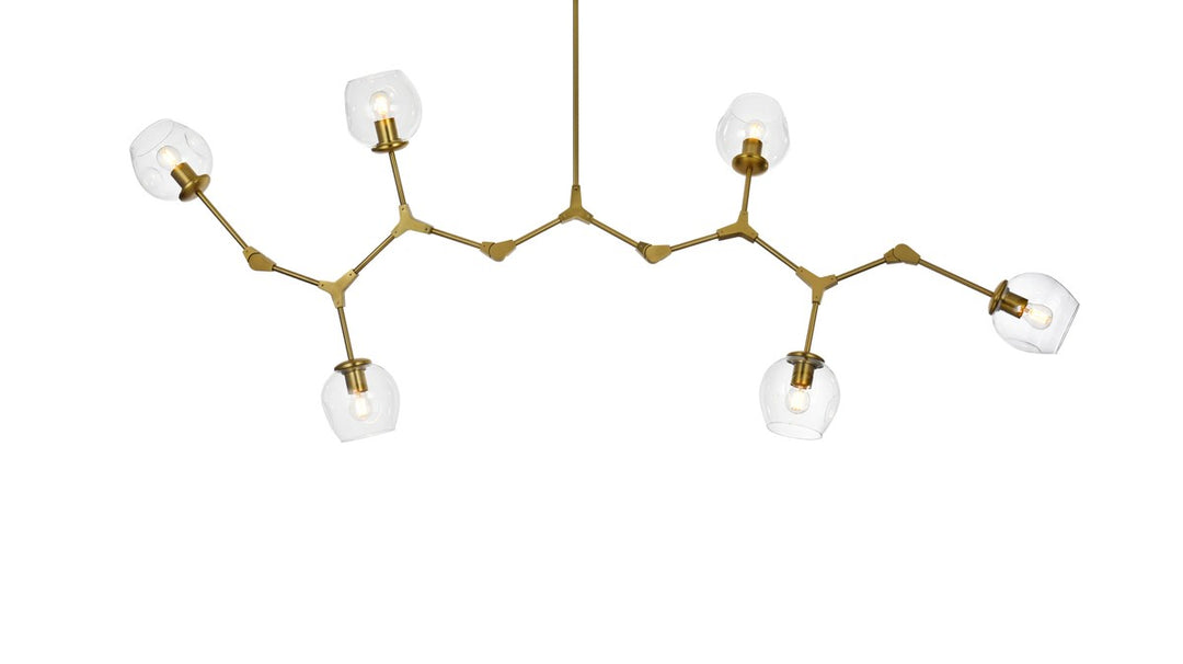 70 Inch Chandelier In Brass