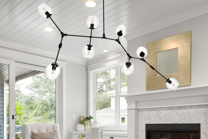 74 Inch Chandelier In Black