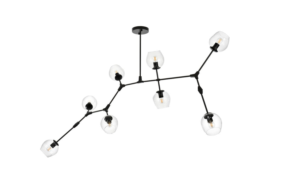74 Inch Chandelier In Black