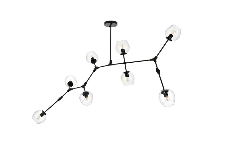74 Inch Chandelier In Black