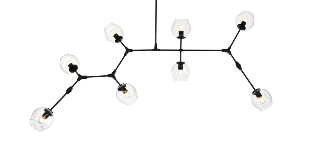 74 Inch Chandelier In Black