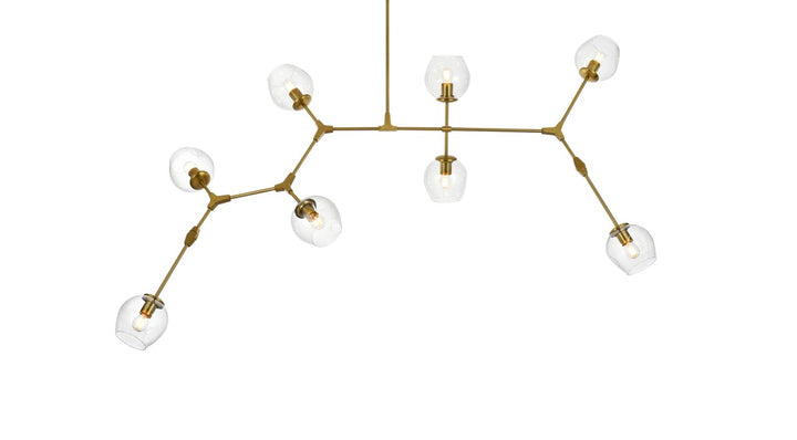74 Inch Chandelier In Brass