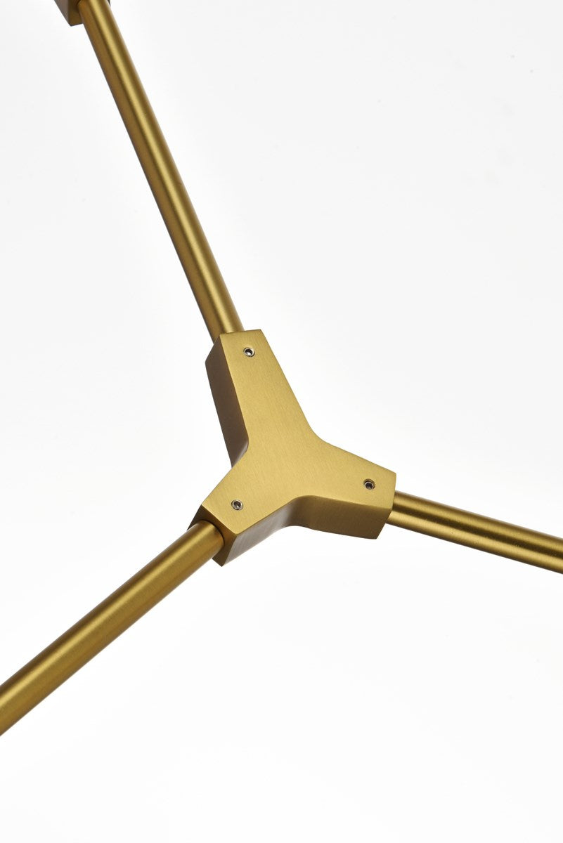 74 Inch Chandelier In Brass