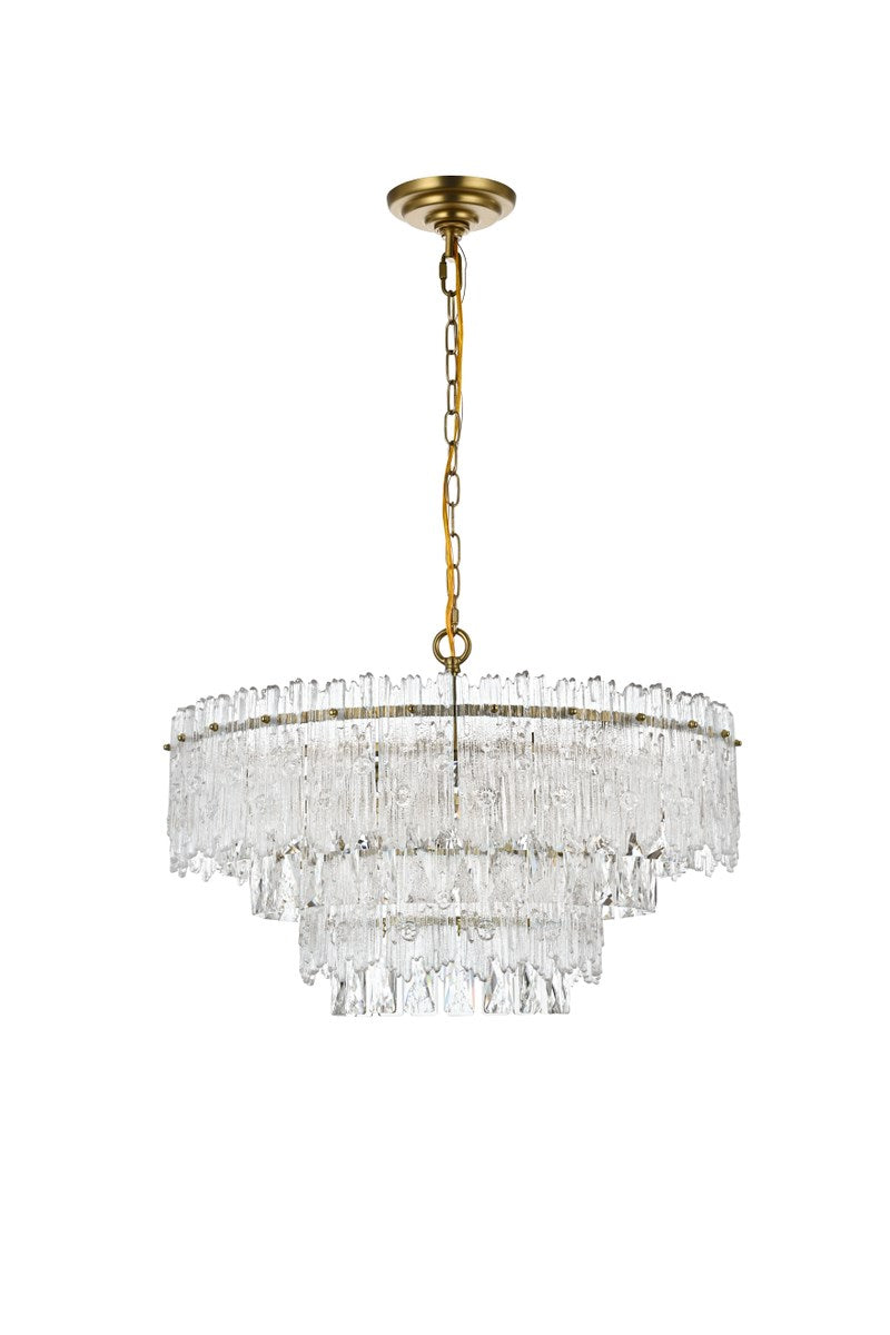 21 Inch Pendant Light In Satin Gold