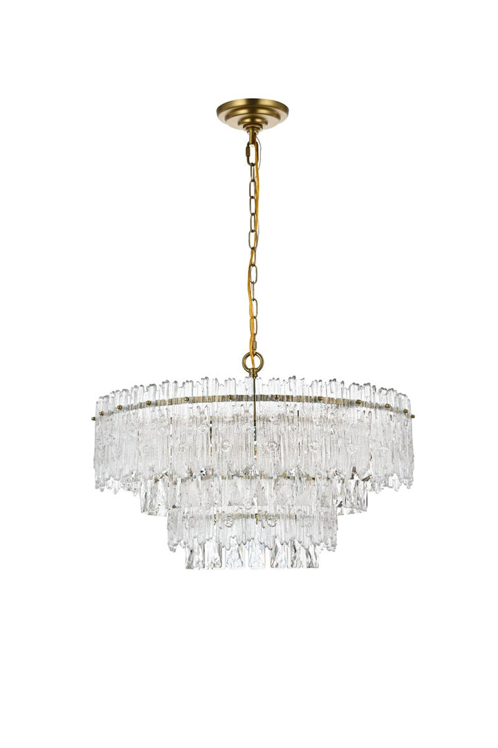 21 Inch Pendant Light In Satin Gold