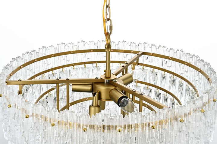 21 Inch Pendant Light In Satin Gold