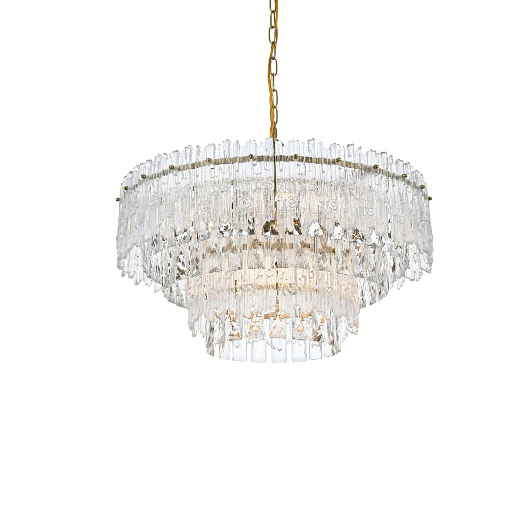 21 Inch Pendant Light In Satin Gold
