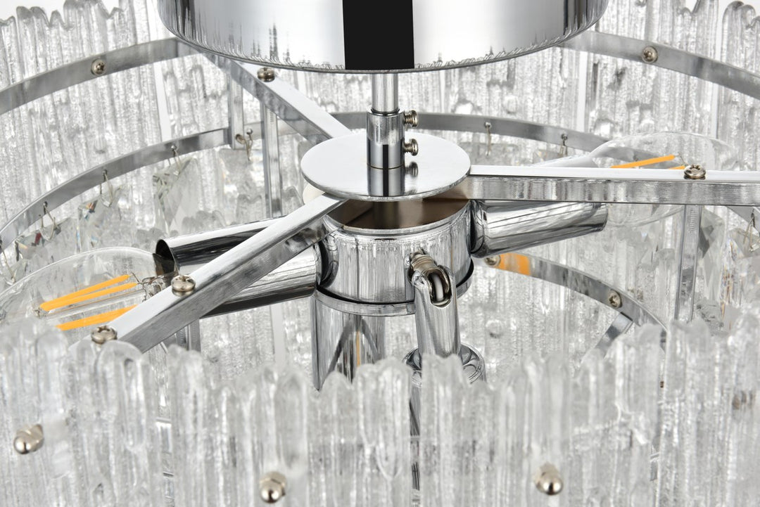 15 inch Flush Mount Light  in Chrome