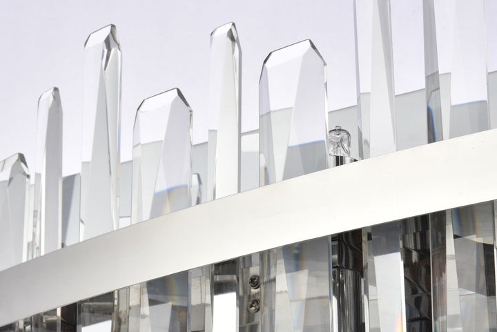 30 Inch Crystal Bath Sconce In Chrome