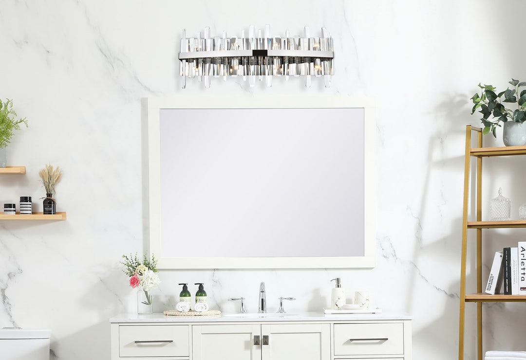 30 Inch Crystal Bath Sconce In Chrome