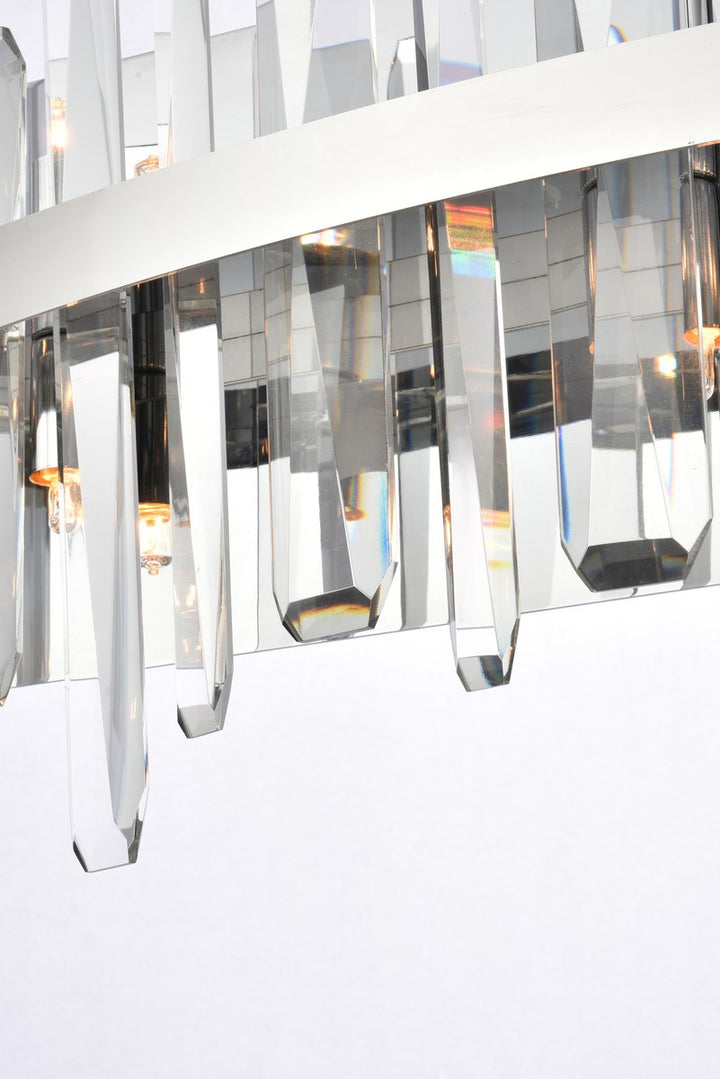 30 Inch Crystal Bath Sconce In Chrome