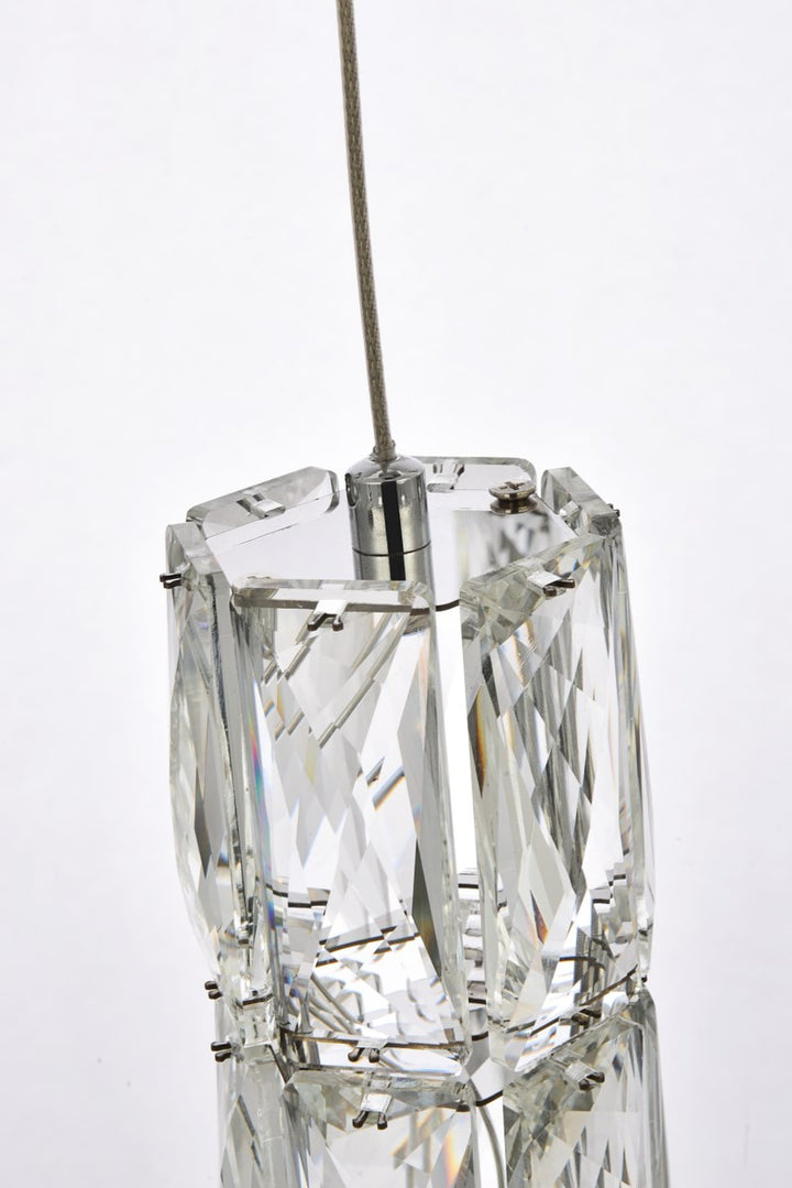 42 Inch Led Chandelier In Chrome