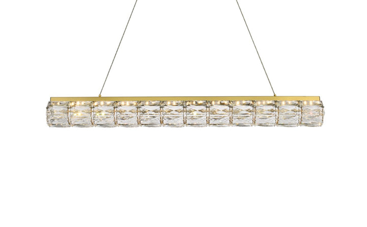 36 Inch Led Linear Pendant In Gold