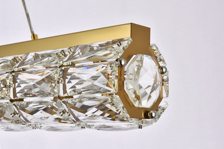 36 Inch Led Linear Pendant In Gold