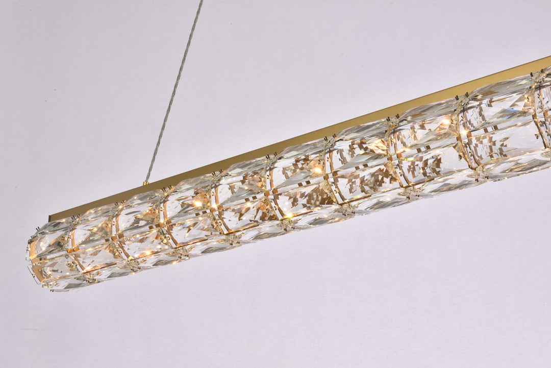 36 Inch Led Linear Pendant In Gold