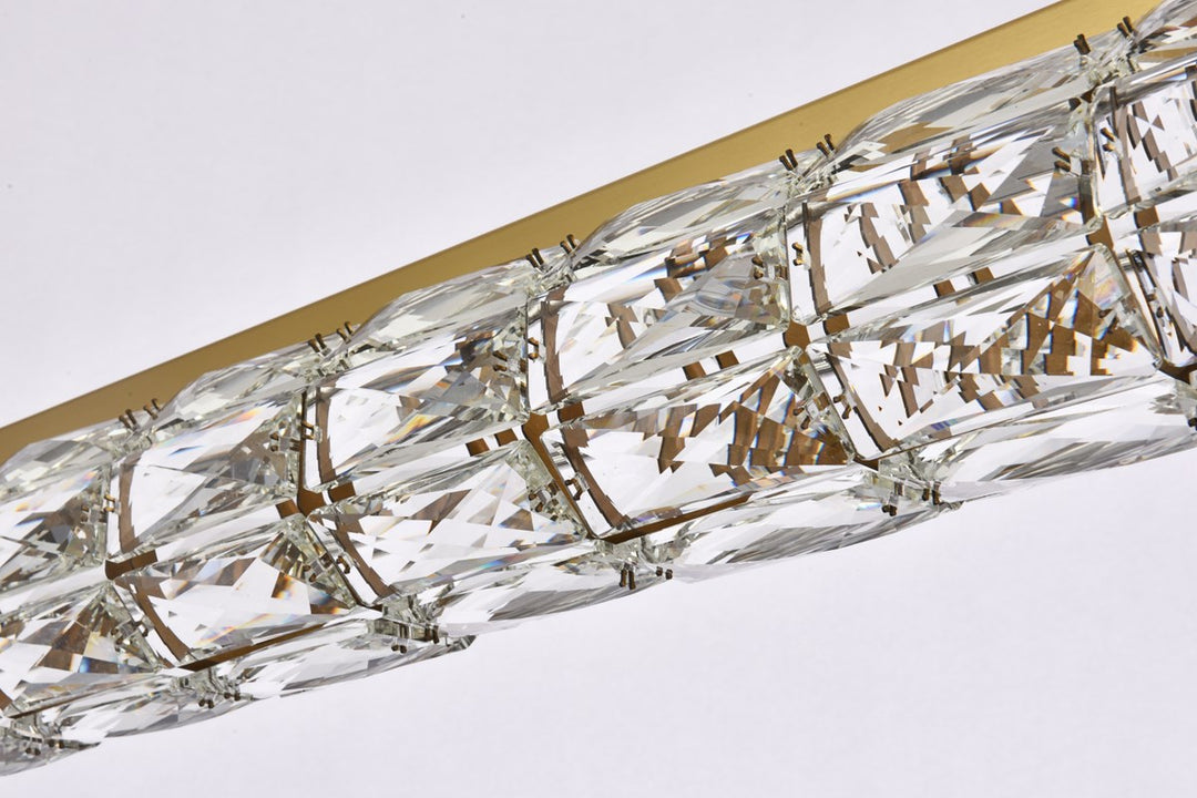 36 Inch Led Linear Pendant In Gold