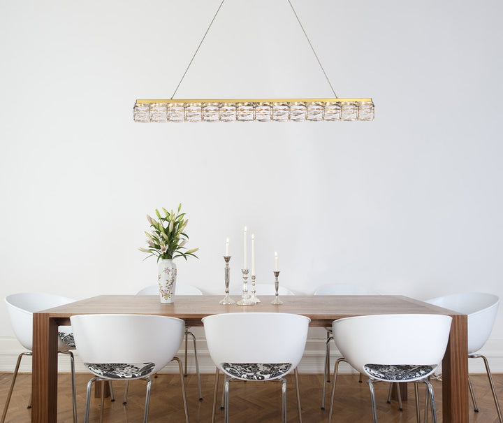42 Inch Led Linear Pendant In Gold