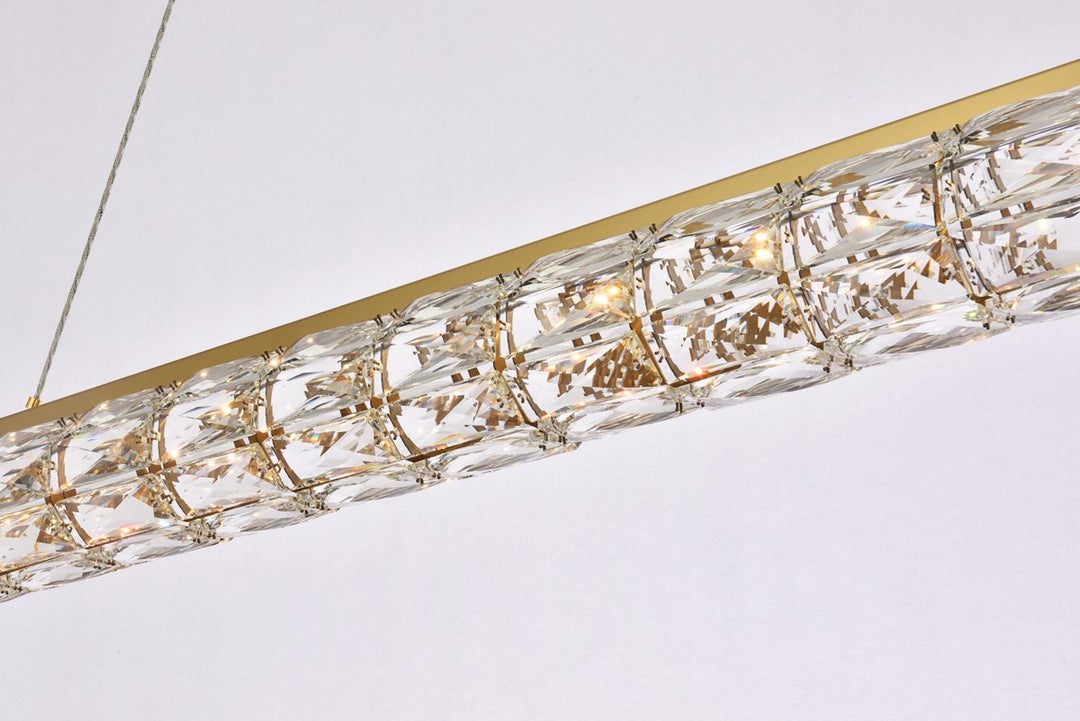 42 Inch Led Linear Pendant In Gold