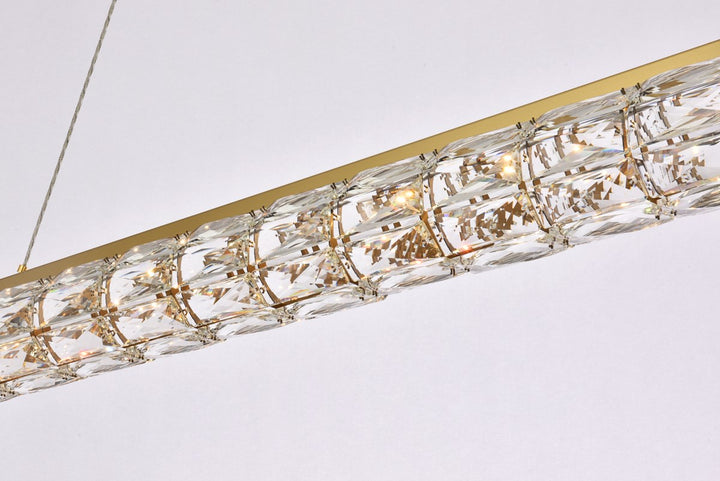 42 Inch Led Linear Pendant In Gold