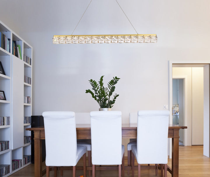 48 Inch Led Linear Pendant In Gold