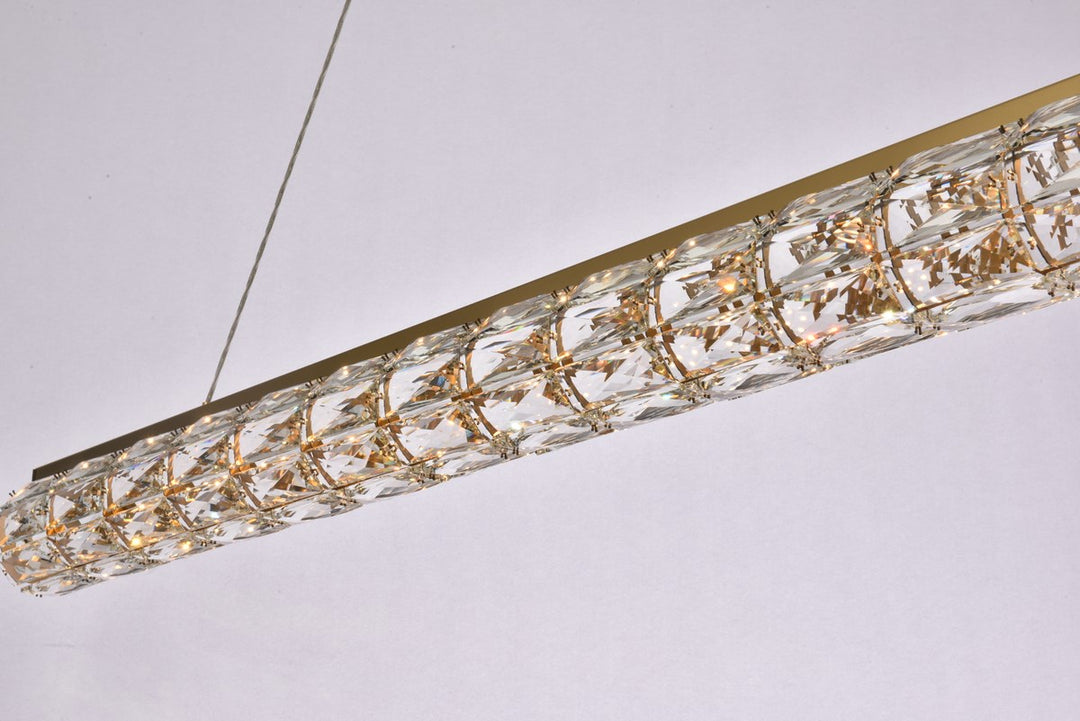 48 Inch Led Linear Pendant In Gold