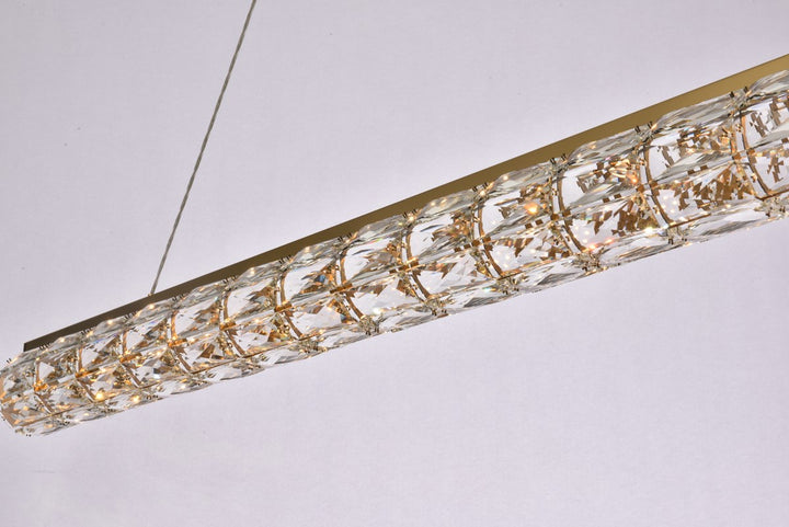 48 Inch Led Linear Pendant In Gold