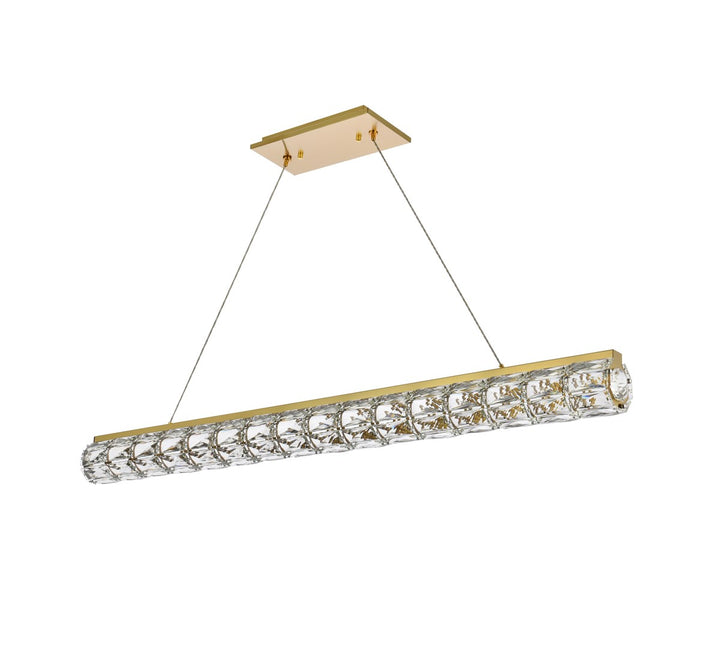48 Inch Led Linear Pendant In Gold