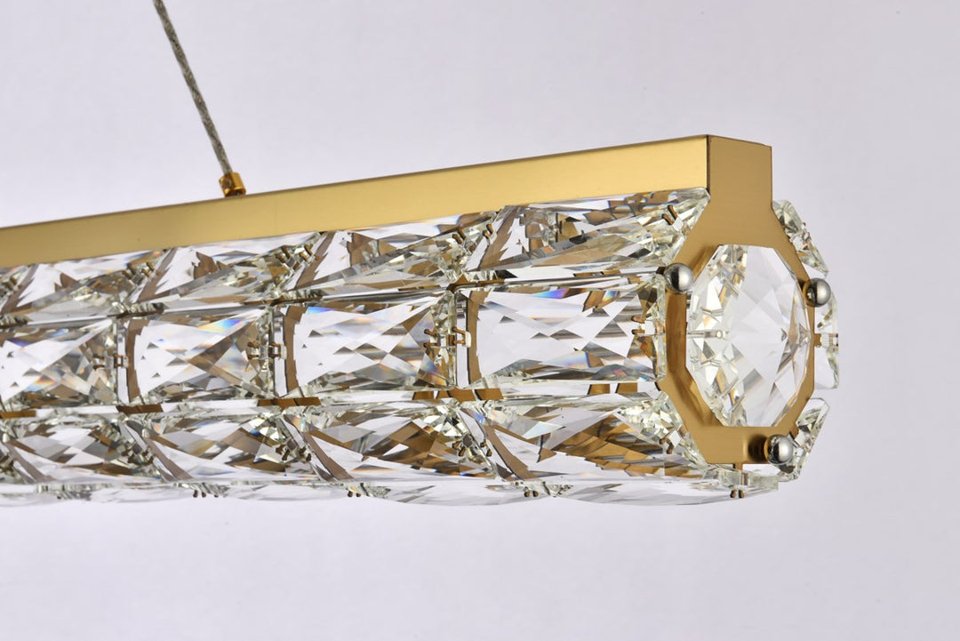 48 Inch Led Linear Pendant In Gold