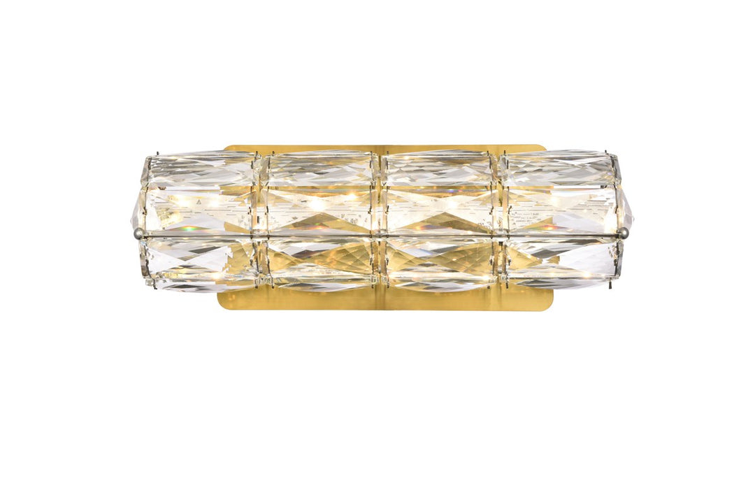 12 Inch Led Linear Wall Sconce In Gold by Elegant Lighting