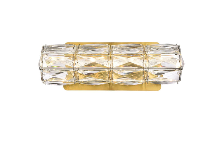 12 Inch Led Linear Wall Sconce In Gold by Elegant Lighting