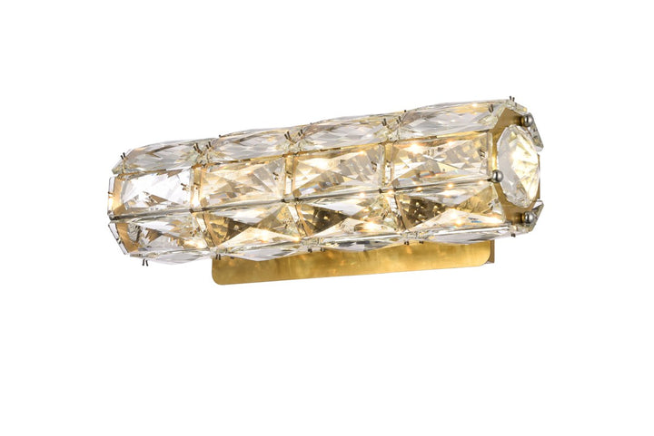 12 Inch Led Linear Wall Sconce In Gold