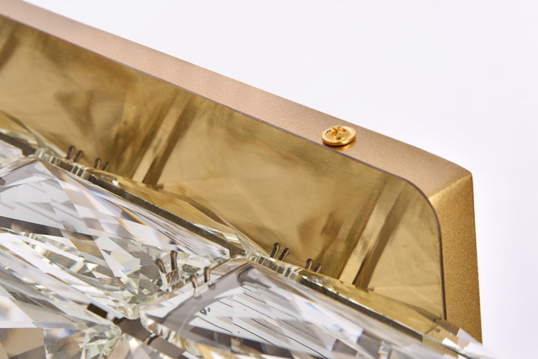 12 Inch Led Linear Wall Sconce In Gold
