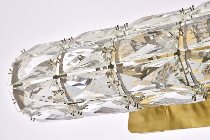 18 Inch Led Linear Wall Sconce In Gold