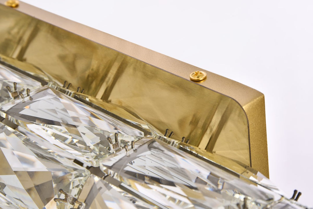 18 Inch Led Linear Wall Sconce In Gold