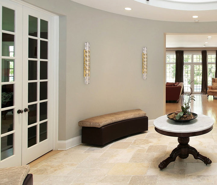 30 Inch Led Linear Wall Sconce In Gold