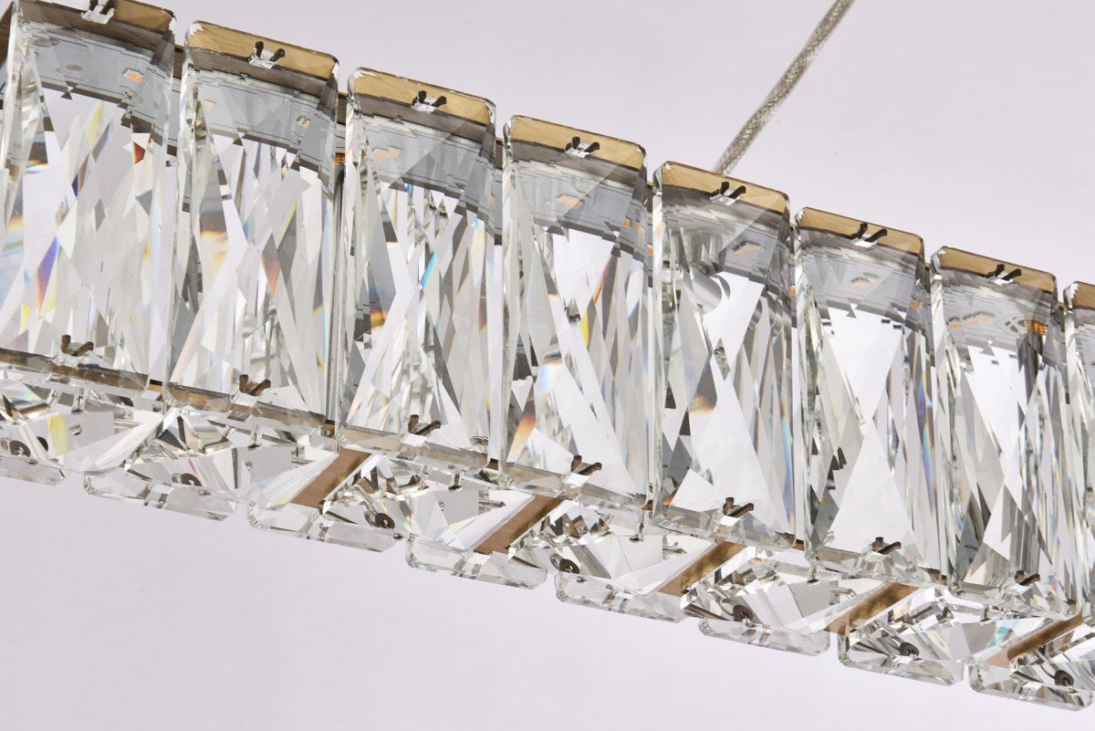 31 Inch Led Linear Pendant In Gold