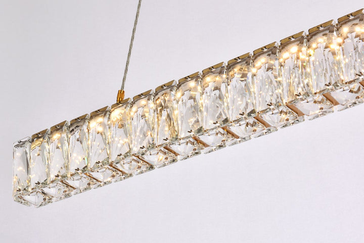31 Inch Led Linear Pendant In Gold