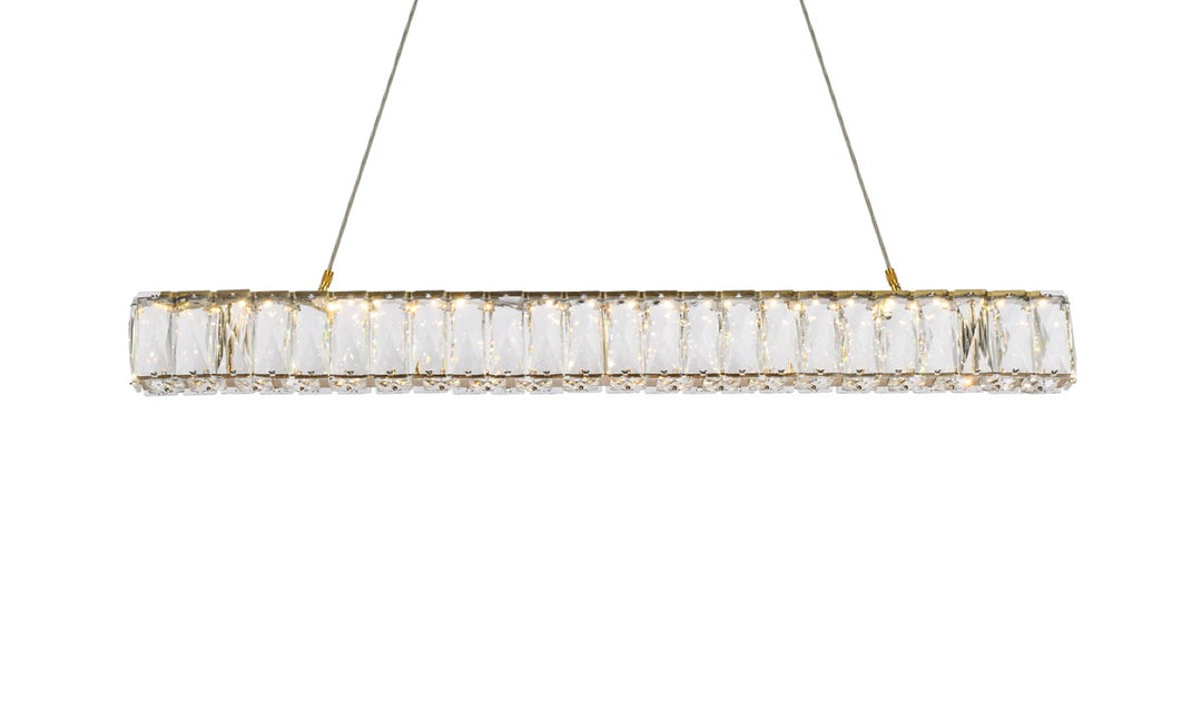 31 Inch Led Linear Pendant In Gold