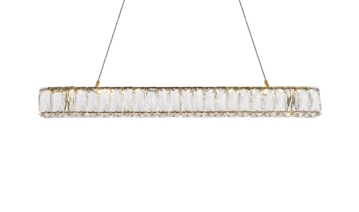 31 Inch Led Linear Pendant In Gold