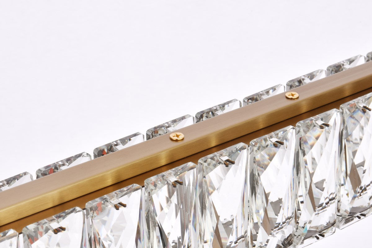 38 Inch Led Linear Pendant In Gold
