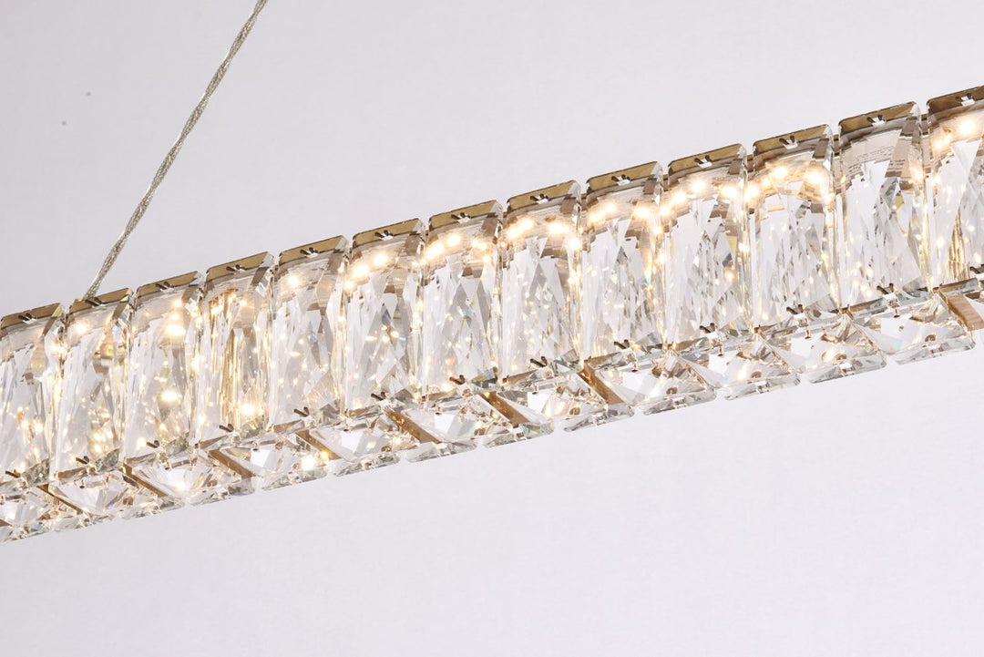 38 Inch Led Linear Pendant In Gold
