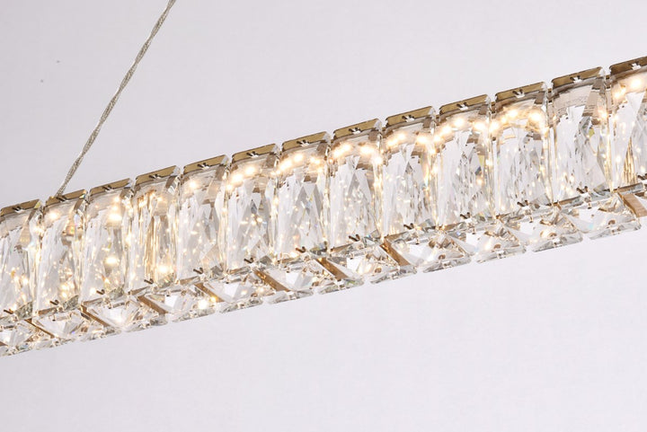 38 Inch Led Linear Pendant In Gold